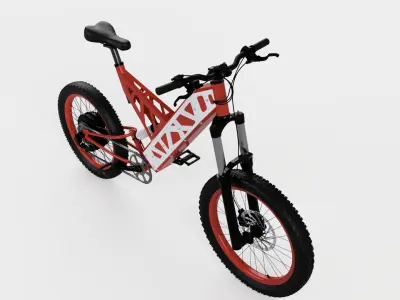Bicycle electric mountain bike 3D model
