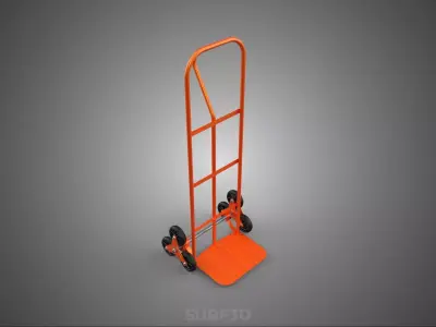 P HANDLE GRIP STAIR CLIMBING HAND TRUCK CART TROLLEY DOLLY CARGO 3D model