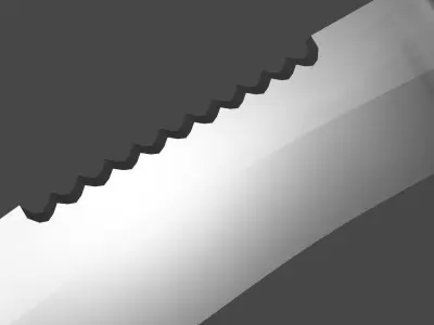 Survival Knife 3D model get