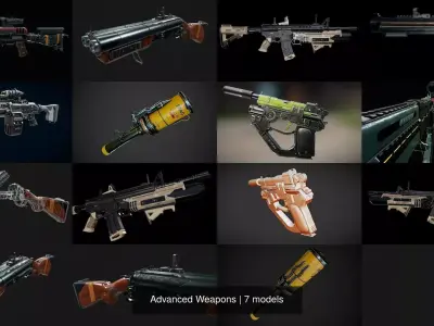 Advanced Weapons 3D Model Pack