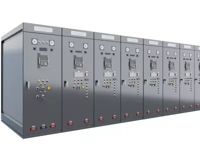 Switchboard 09 Low-poly 3D model