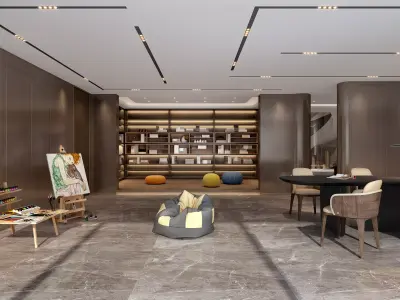 office room 3D model 13