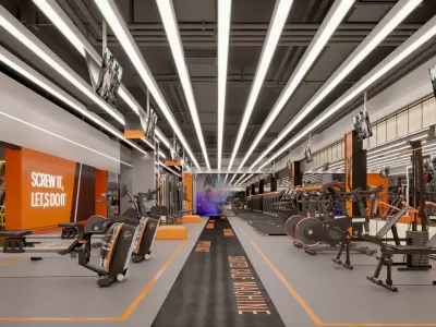 Gym Modern Design 3D model purchase