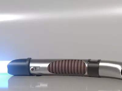 Lightsaber - Custom design Low-poly 3D model