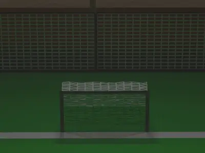 Futsal ground 3D model