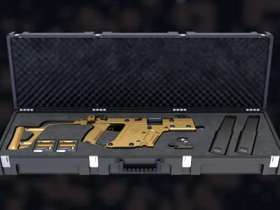 Weapon NZ Guns - Kriss Vector Low-poly 3D model