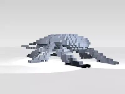 Stagbeetle Voxel 3D model