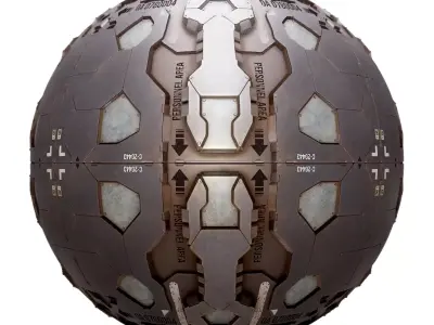 PBR Sci-Fi Industrial Texture 56 Low-poly 3D model