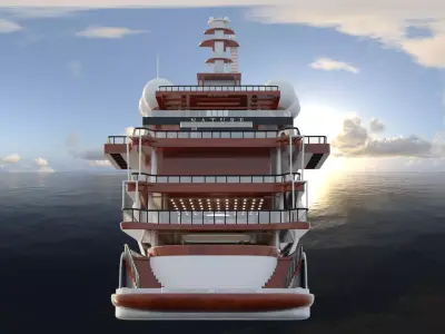 Explorer Class Mega Yacht 3D model