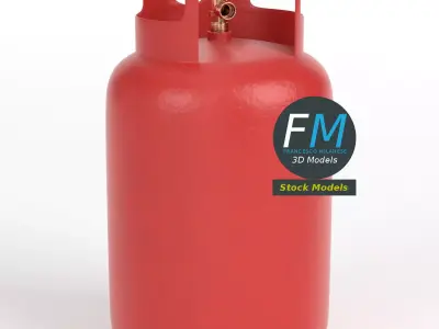 Gas cylinder 3D model get