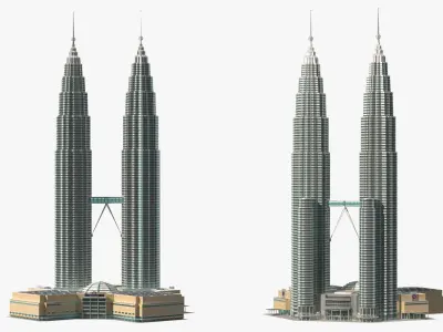  Petronas Towers Twin Skyscrapers 