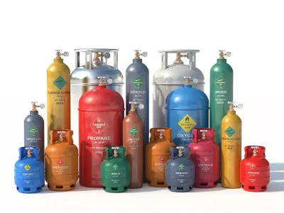 Gas Cylinders 3D model