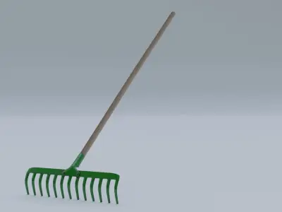 Rake Green 3D model
