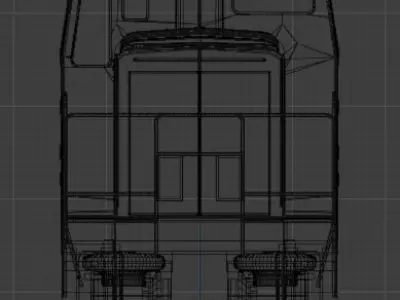 DD200 Locomotive model without interior Free 3D model
