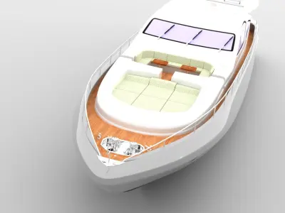 Yacht boat 3D model 3D model