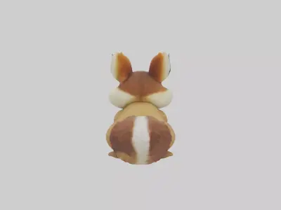 Chipmunk stuffing cheeks model 3D model