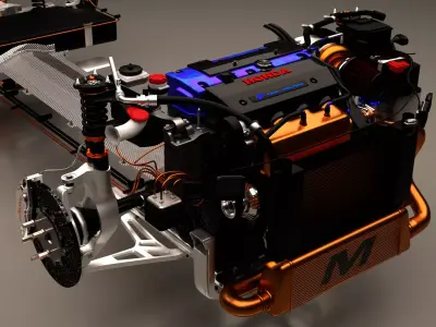Honda Engine 3D model purchase