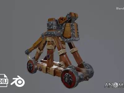 catapult 3D model purchase