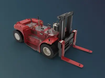 industrial heavy forklift  3D model by wayokama72