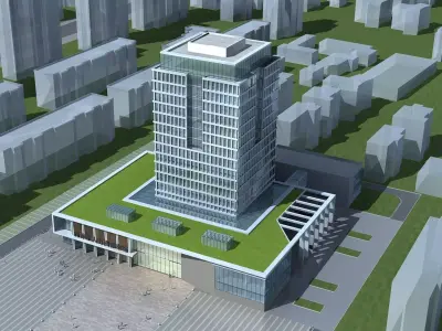 Office Building 3D model 182