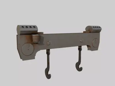 J-Hook Low-poly 3D model