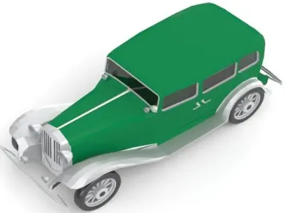 32 DODGE  Low-poly 3D model