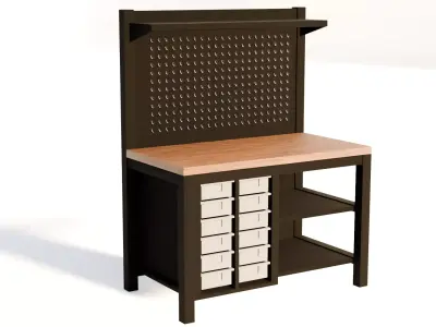 Game ready  workbench Free 3D model