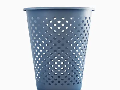 Plastic Trash Bin Set  3D model