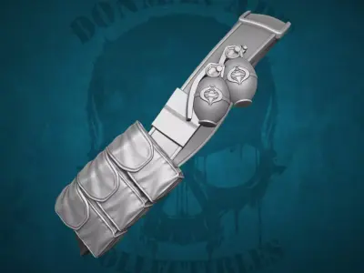 Ghost Bear GI Joe Fan Art 3D Printable Files For Action Figures 3D print model