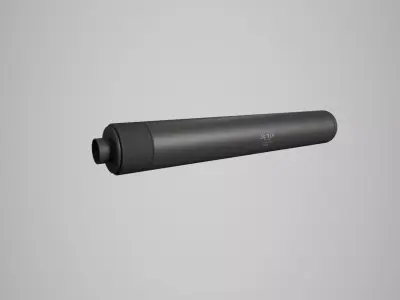 Silencer Low-poly 3D model