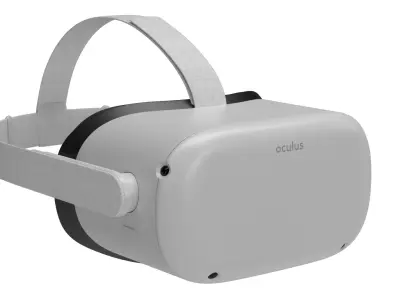 Meta Quest 2 with Controllers 3D model