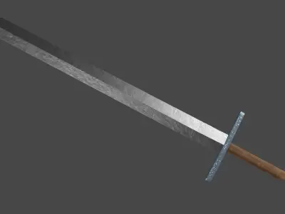 Gladius sword with Grossmesser handle Low-poly 3D model