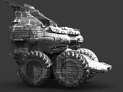 Moon Ship Trekker  3D model
