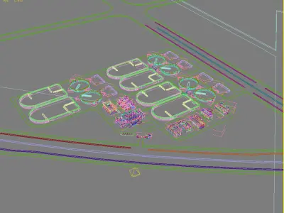 Industry Building 3D model V10