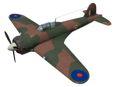 GlosterF5 3D model purchase
