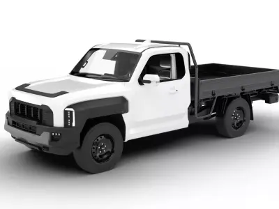 Kia Tasman Single Cab Chassis 2026 3d model 3D model