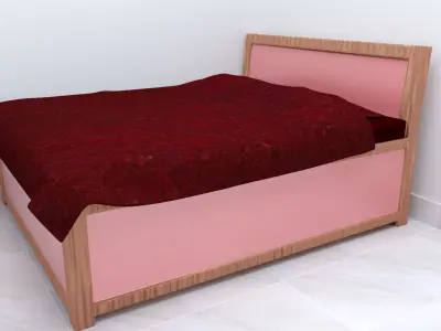 12 feet x 35 feet Interior Design 3D model
