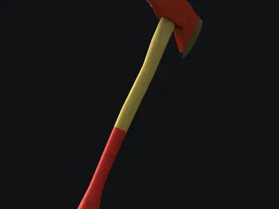 Fire Axe  Low-poly 3D model