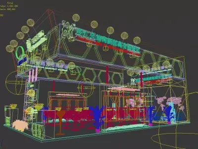 Exhibition - Area -10X6-3DMAX2009-027 3D model