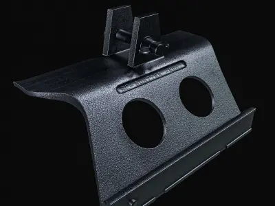 AN PVS 2  Night Vision Scope  With Mount  Low-poly 3D model