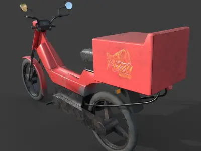 LOW POLY BIKE   Low-poly 3D model