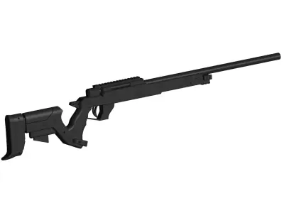 sniper rifle 3D model 15