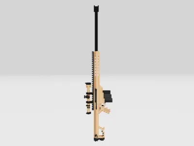 BARRETT M82 voxel 3D model