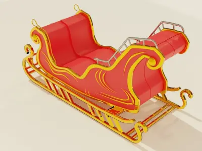 Christmas sleigh 3D model order