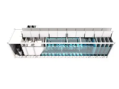 Sewage Treatment Container 04 3D model