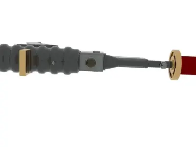 LIS Laser Gun Pistol 3D model