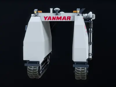 Spraying Agricultural Robot Yanmar PBR 3D model