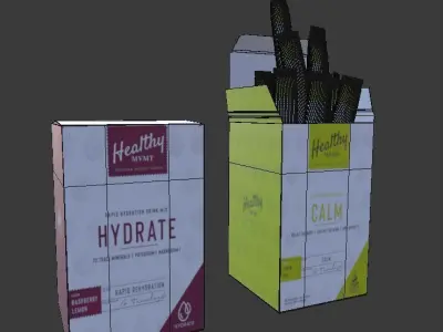 box packaging Low-poly 3D model