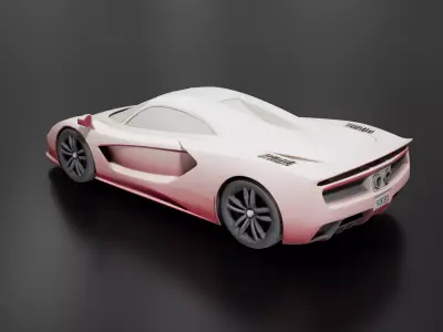 Abandoned SuperCar 3D print model