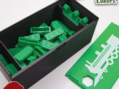 TICKET TO RIDE EUROPE INTERNAL ORGANIZER BY AM-MEDIA 3D print model